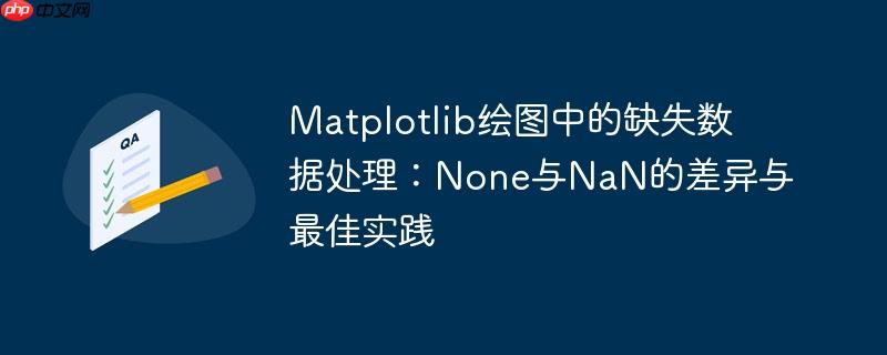 Matplotlib绘图中的缺失数据处理：None与NaN的差异与最佳实践
