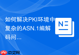 如何解决PKI环境中复杂的ASN.1编解码问题,genkgo/php-asn1助你轻松搞定