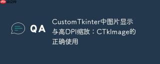 CustomTkinter中图片显示与高DPI缩放：CTkImage的正确使用