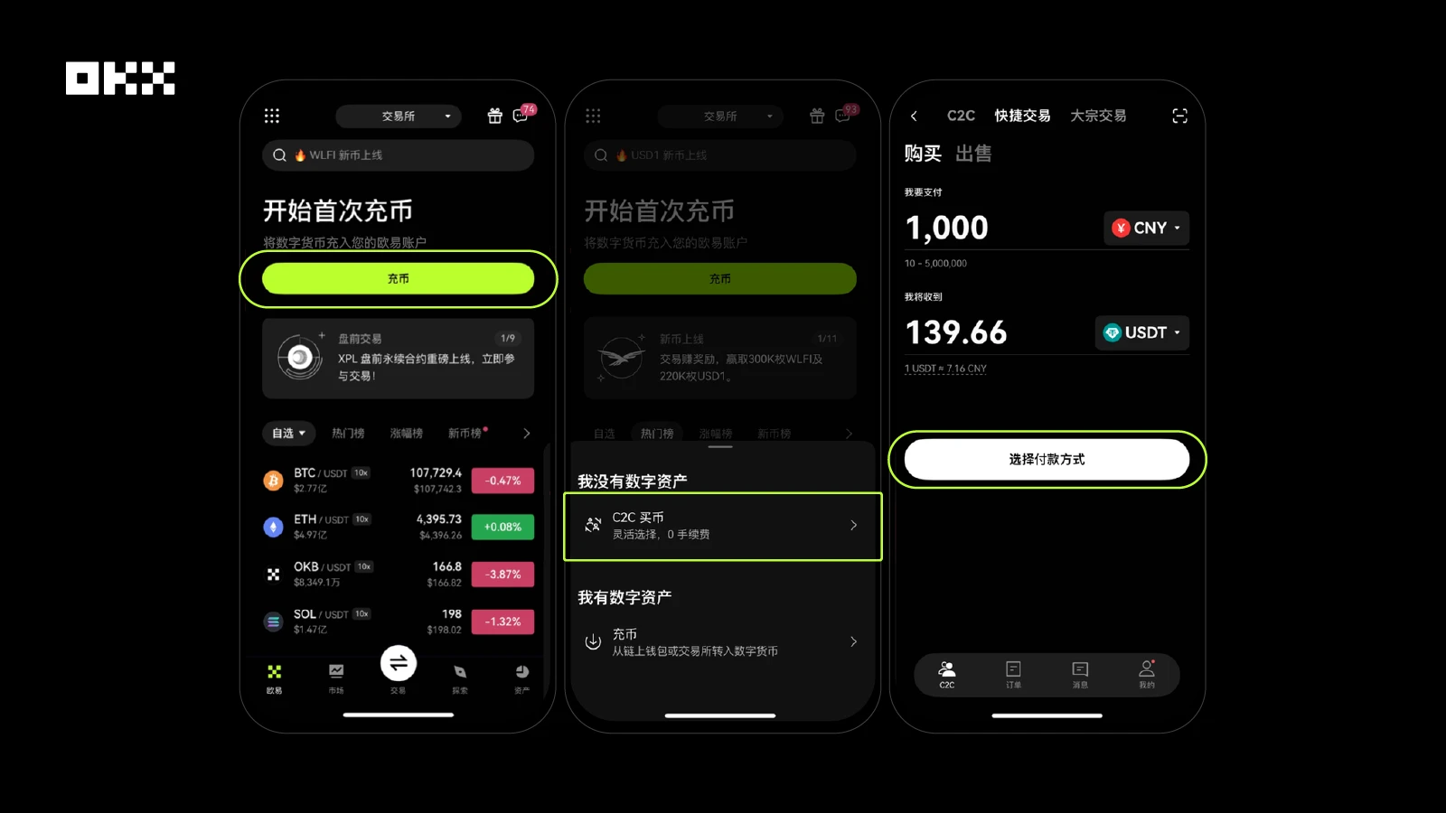 OKX C2C上线新手友好商家机制!新用户如何找到并进行交易?