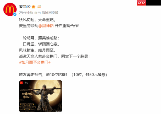 《黑神话：悟空》联名麦当劳更多周边公开！让人非常心动