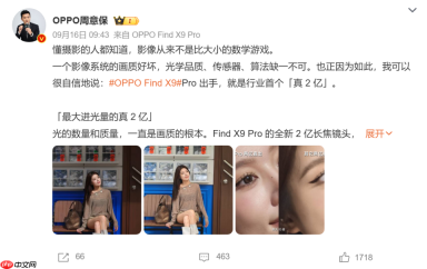 手机影像大战升级！OPPO的“真2亿”像素到底“真”在哪里？