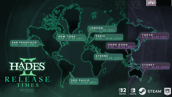 《哈迪斯2》1.0版本解锁时间公布！NS2|PC存档互通