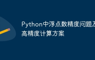 Problemgenauigkeitsproblem der Punktzahl in Python und seinem Berechnungsschema mit hoher Präzisionszahlen