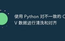 使用 Python 对不一致的 CSV 数据进行清洗和对齐