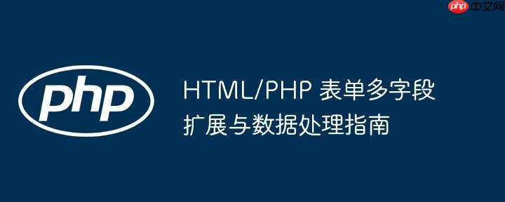 HTML/PHP 表单多字段扩展与数据处理指南