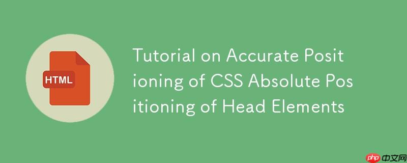 CSS绝对定位实现头部元素精确定位教程