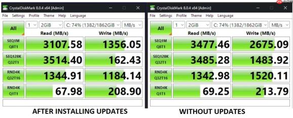 Win11更新补丁导致SSD固态硬盘速度下降