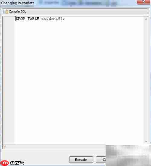 Maestro删除数据库表教程