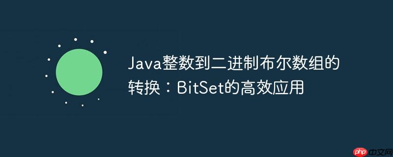 Java整数到二进制布尔数组的转换：BitSet的高效应用
