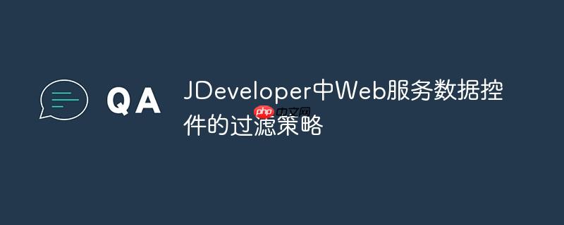 JDeveloper中Web服务数据控件的过滤策略
