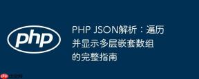 PHP JSON解析：遍历并显示多层嵌套数组的完整指南