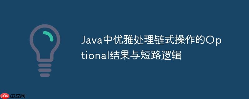Java中优雅处理链式操作的Optional结果与短路逻辑
