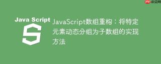 JavaScript数组重构：将特定元素动态分组为子数组的实现方法