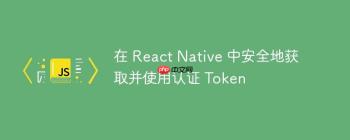 在 React Native 中安全地获取并使用认证 Token