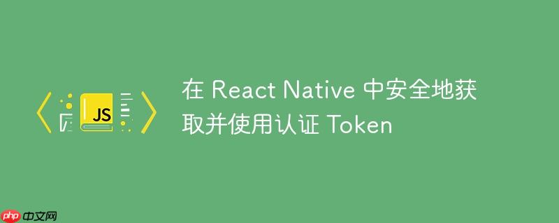 在 react native 中安全地获取并使用认证 token