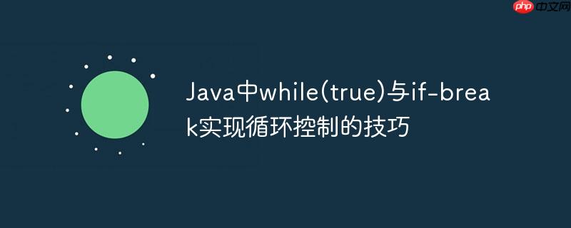 Java中while(true)与if-break实现循环控制的技巧
