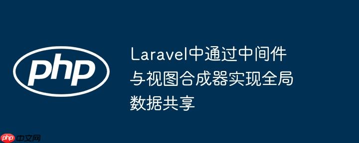 Laravel中通过中间件与视图合成器实现全局数据共享
