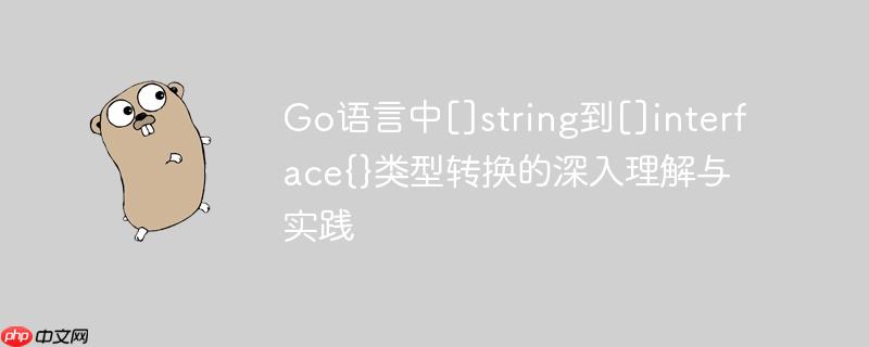 Go语言中[]string到[]interface{}类型转换的深入理解与实践
