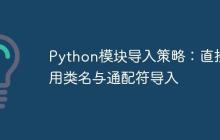 Python模块导入策略：直接引用类名与通配符导入