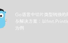 Go语言中切片类型转换的陷阱与解决方案：以fmt.Println为例
