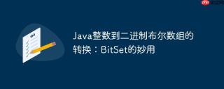 Java整数到二进制布尔数组的转换：BitSet的妙用
