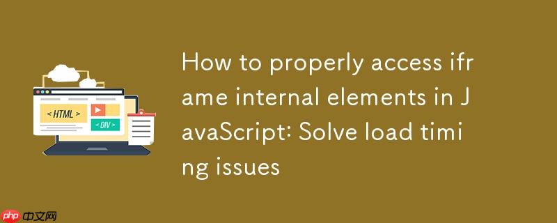 如何在JavaScript中正确访问iframe内部元素：解决加载时序问题