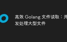 高效 Golang 文件读取：并发处理大型文件