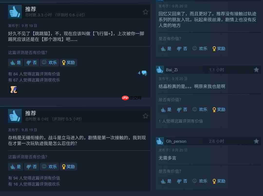 《空之轨迹 the 1st》Steam特别好评 好评率96%
