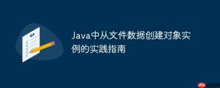 Java中从文件数据创建对象实例的实践指南