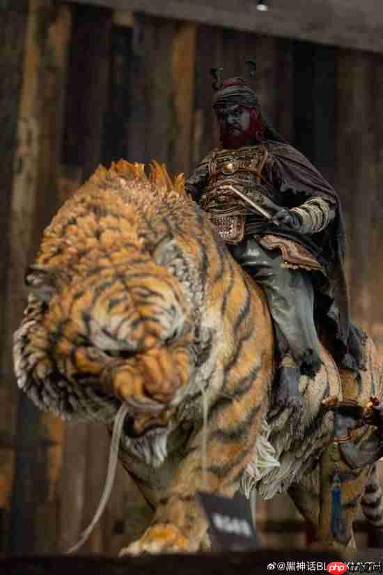 《黑神话:钟馗》钟馗骑虎雕像霸气公开!钟馗还光着脚?