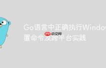 Go语言中正确执行Windows内置命令及跨平台实践