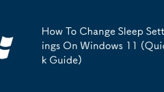 Cara menukar tetapan tidur pada Windows 11 (Panduan Cepat)