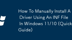 Cara memasang pemacu secara manual menggunakan fail INF di Windows 11/10 (Panduan Cepat)