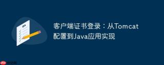 客户端证书登录：从Tomcat配置到Java应用实现
