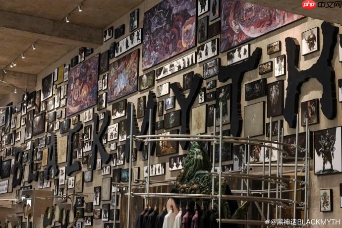 《黑神话》首家线下店实拍图公布：钟馗骑虎超霸气