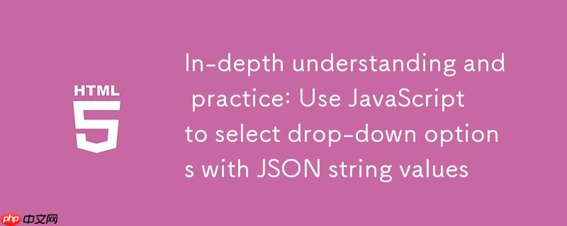 深入理解与实践：使用JavaScript选择含JSON字符串值的下拉选项