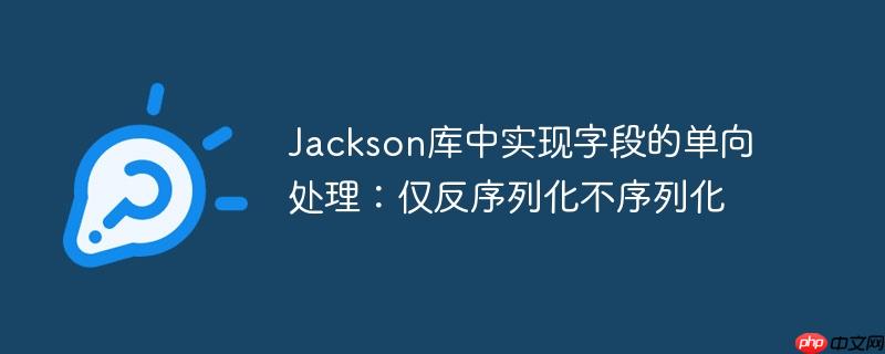 Jackson库中实现字段的单向处理:仅反序列化不序列化