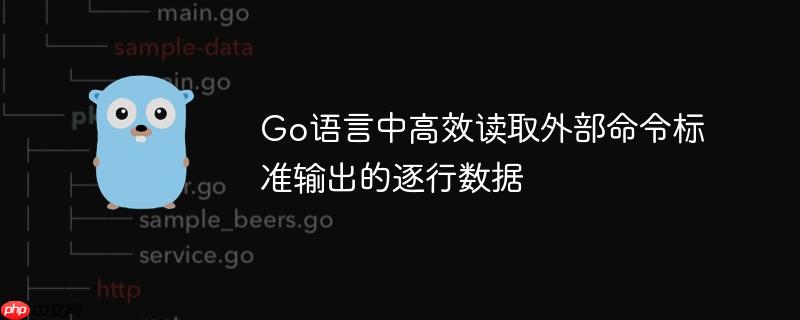 Go语言中高效读取外部命令标准输出的逐行数据