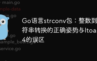 Go language strconv package: correct posture for integer to string conversion and the errors of Itoa64