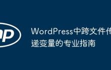 WordPress中跨文件传递变量的专业指南