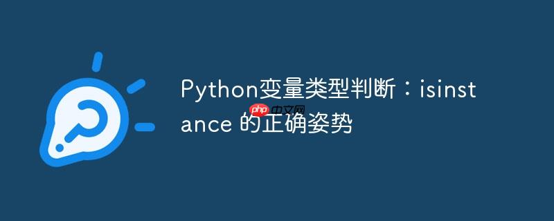 Python变量类型判断：isinstance 的正确姿势