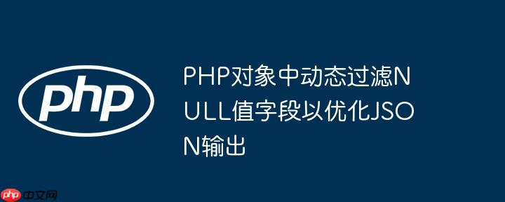 PHP对象中动态过滤NULL值字段以优化JSON输出