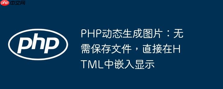 PHP动态生成图片:无需保存文件,直接在HTML中嵌入显示