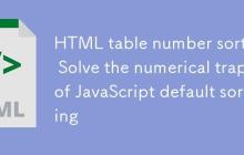 HTML表格数字排序:解决JavaScript默认排序的数值陷阱