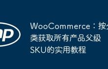 WooCommerce：按分类获取所有产品父级SKU的实用教程