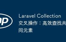 Laravel Collection 交叉操作：高效查找共同元素