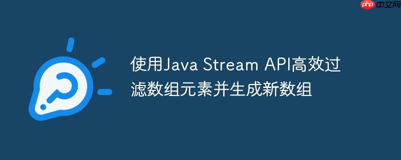 使用Java Stream API高效过滤数组元素并生成新数组