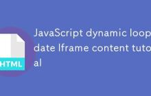 JavaScript动态循环更新Iframe内容教程