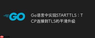 Go语言中实现STARTTLS：TCP连接到TLS的平滑升级